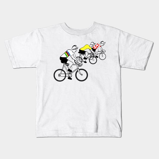 Bike Racers Kids T-Shirt by eVrydayART